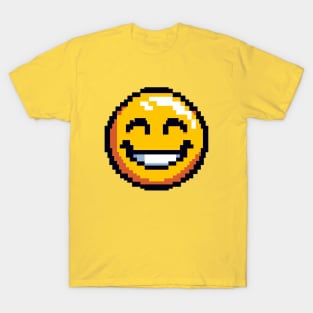 Smile Emoji Pixel T-Shirt